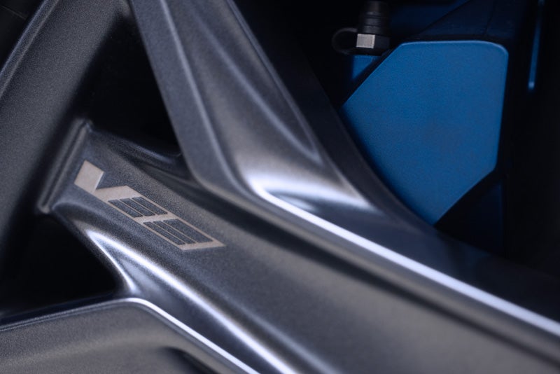 Close-up of the 2026 OPTIQ-V Brembo Performance Front Brakes | Jerry's Cadillac in Weatherford TX