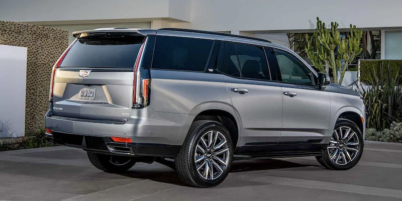 2022 Cadillac Escalade parked in driveway