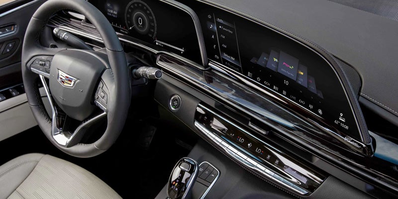 2022 Cadillac Escalade dashboard and steering wheel