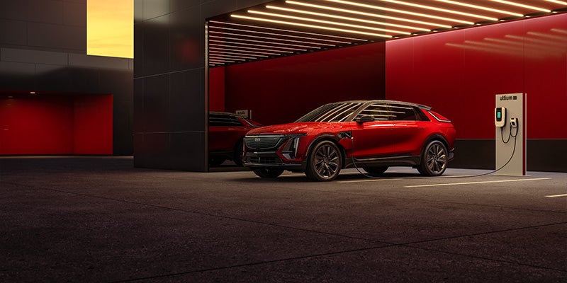 2024 Cadillac LYRIQ parked in garage