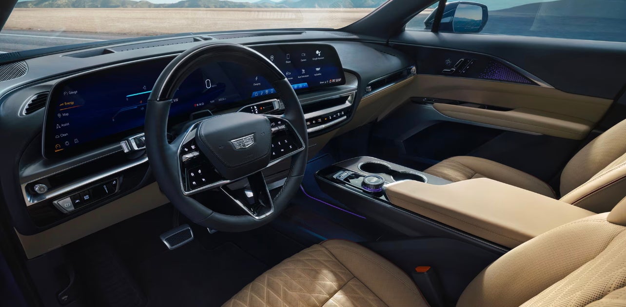 Interior of new 2026 Cadillac Lyriq-V for sale near Fort Worth, TX