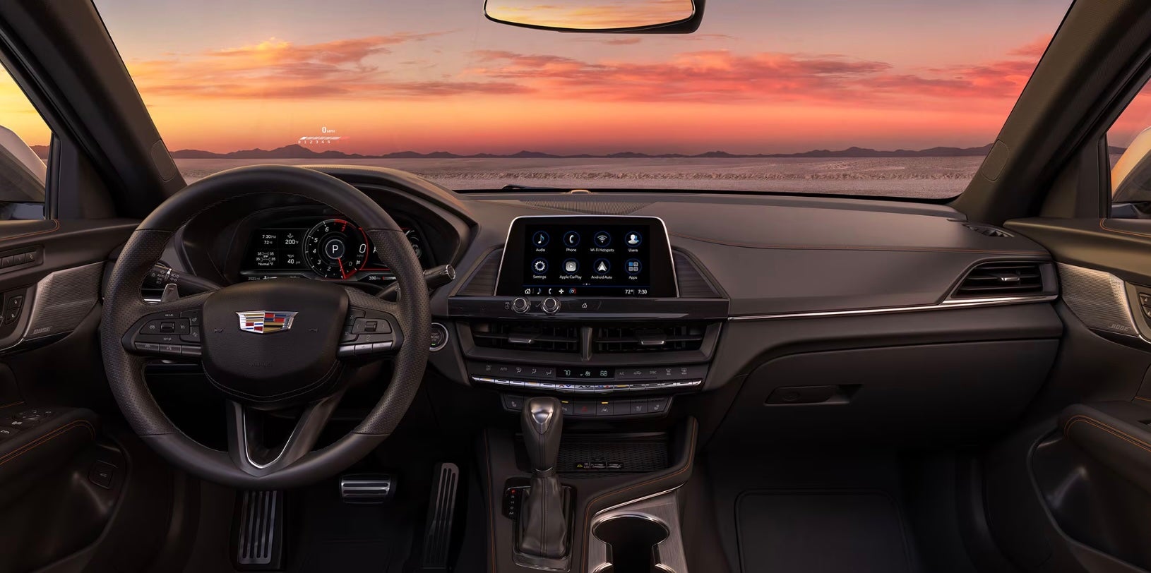 Interior of new 2026 Cadillac CT4 for sale near Fort Worth, TX