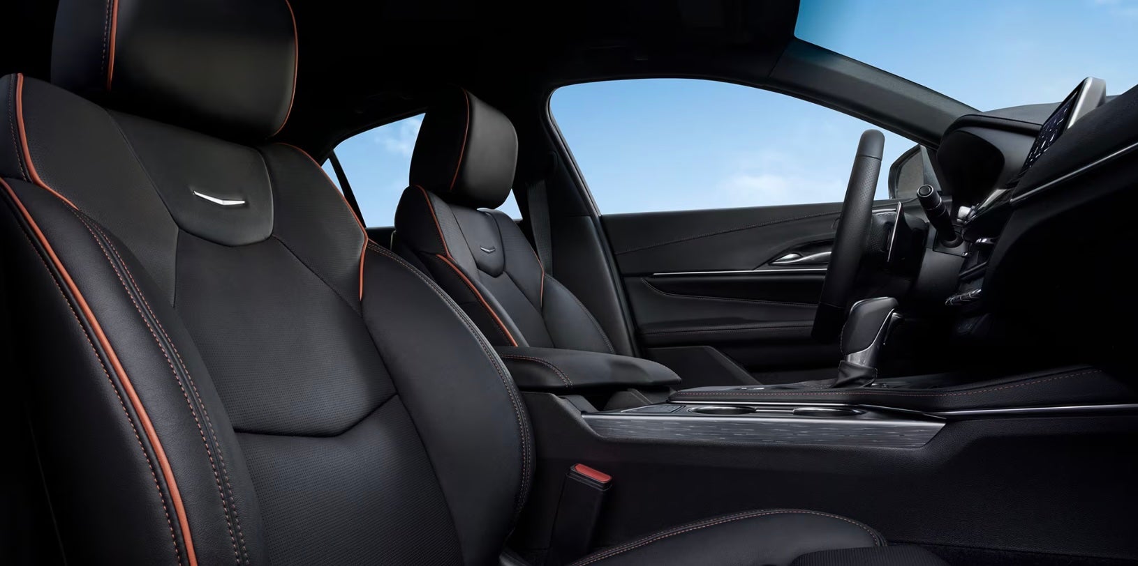 Interior of new 2026 Cadillac CT4 for sale near Midland, TX