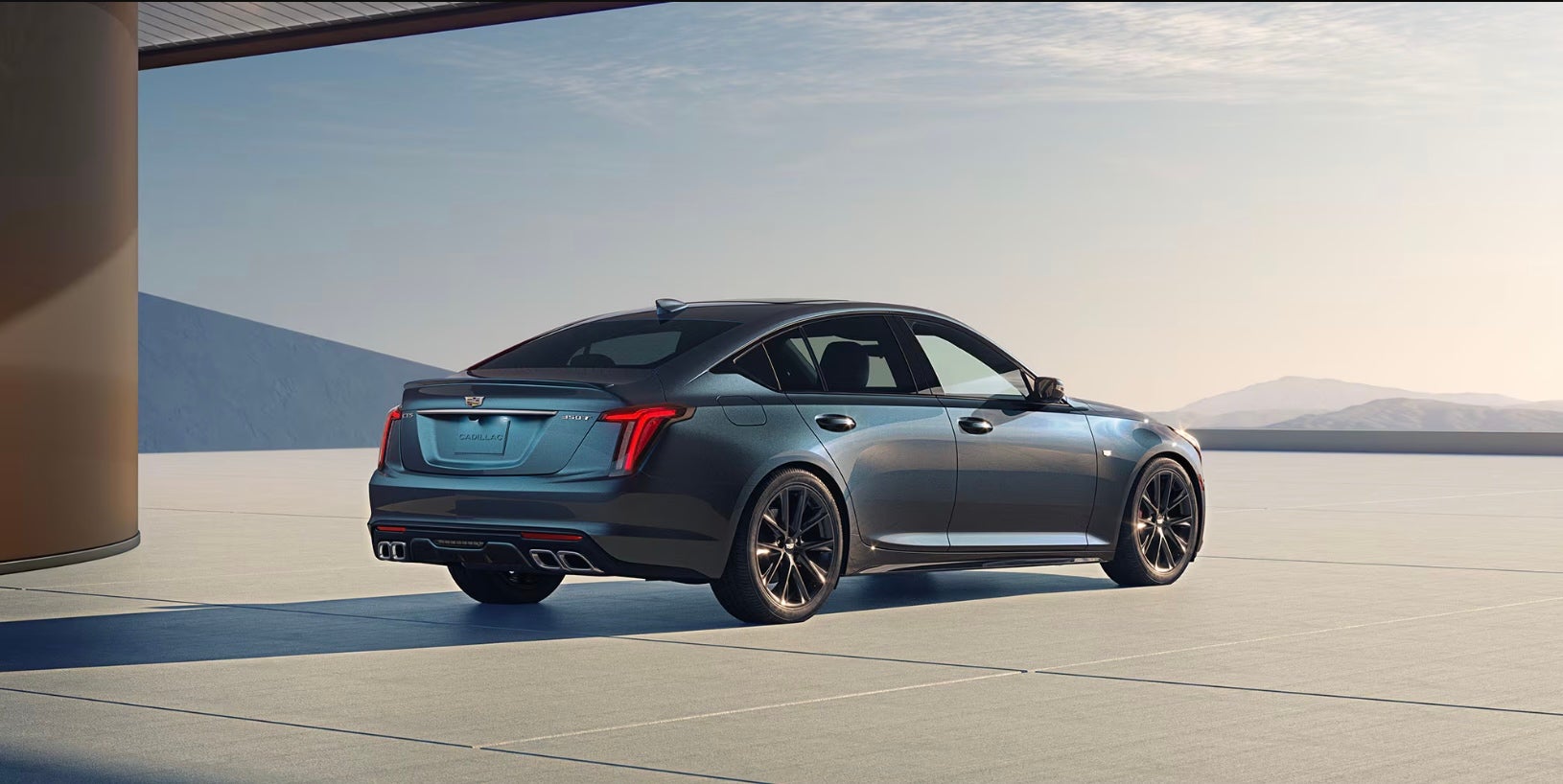 Rear bumper of new 2026 Cadillac CT4 for sale near Dallas, TX