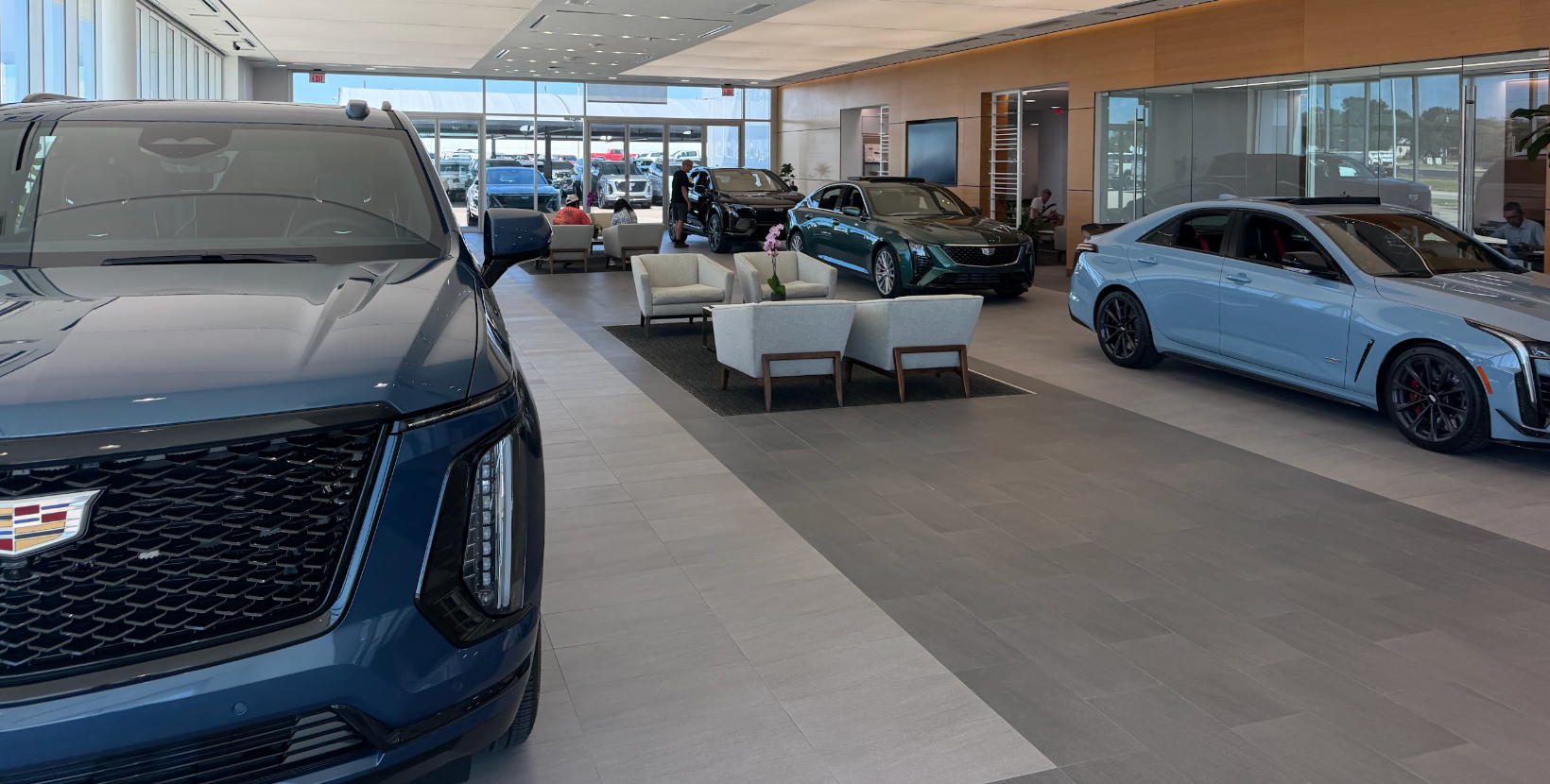 Jerry's Cadillac showroom in Weatherford, TX