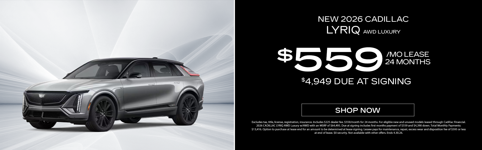 New 2026 Cadillac Lyriq AWD Luxury