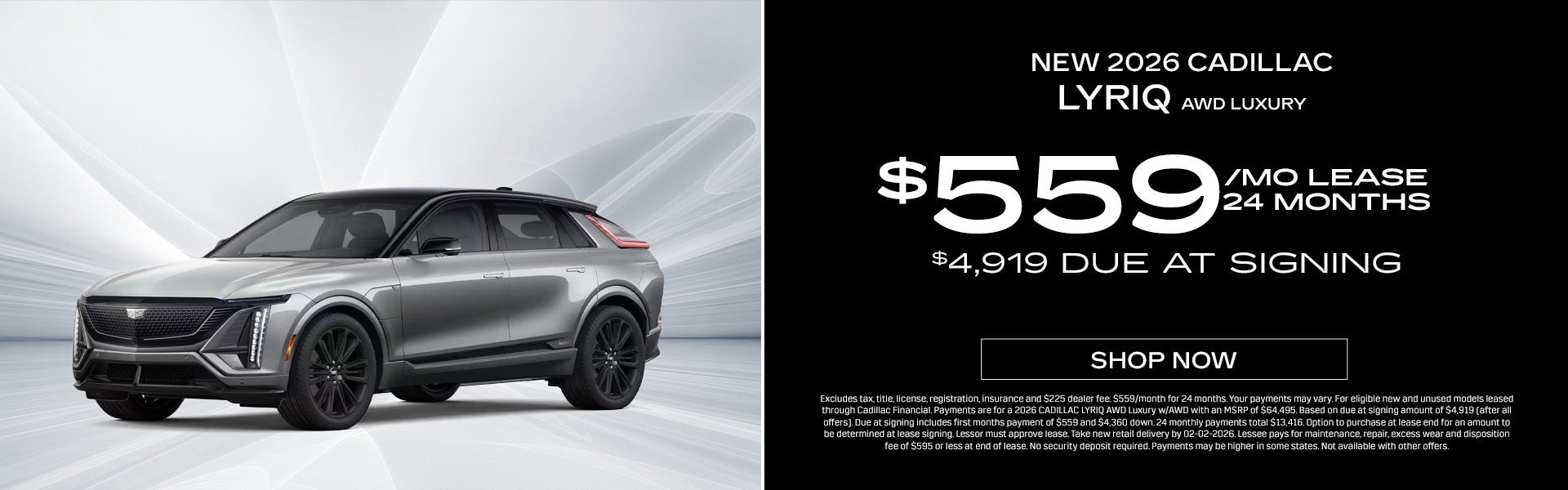 New 2026 Cadillac Lyriq Offer Weatherford