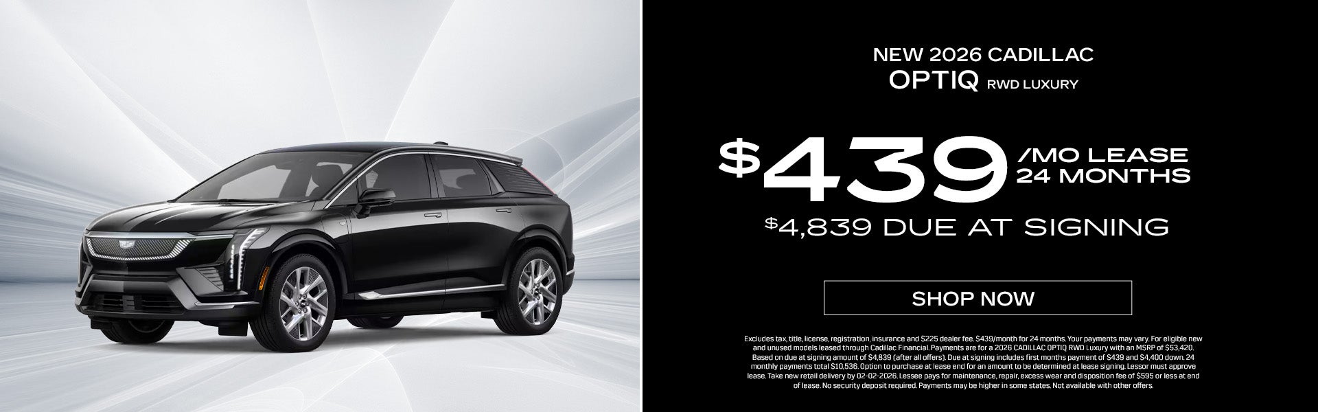 New 2026 Cadillac Optiq Offer Weatherford